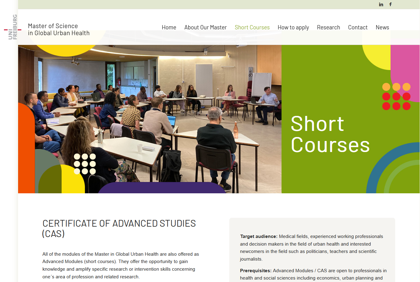 Short Courses Homepage